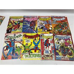 Spider-Man comics (1982-1985) nos 500-527, 529-535, 537-552, 579-602, 604-614, 620-626, and 628-631 (97)