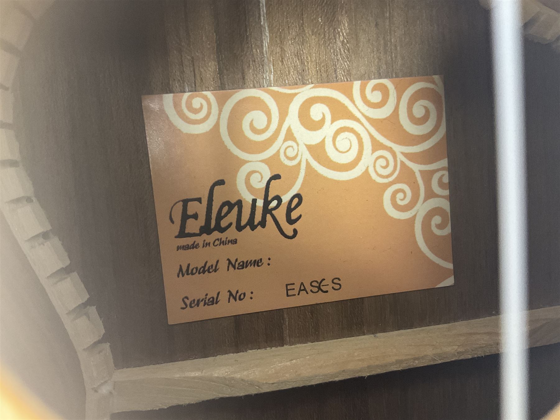 Eleuke EASC-S solid spruce top soprano electric cutaway ukulele L51cm; in carrying case