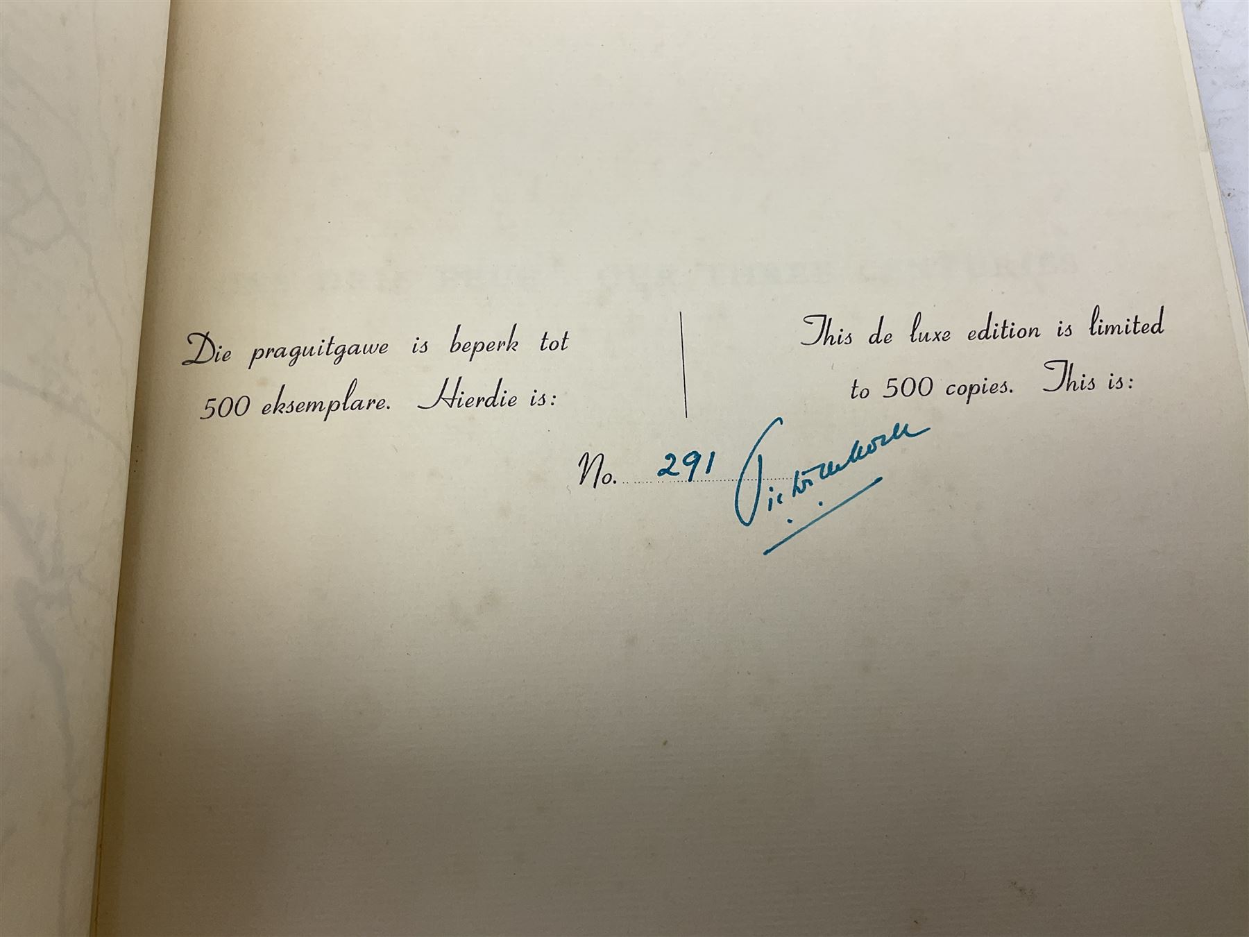 Ons Drie Eeue, Our Three Centuries limited edition book by Victor De Kock, published by Kaapstad, 1952
