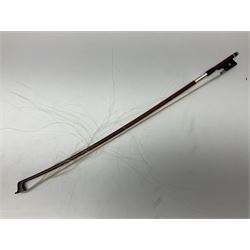 Three Stentor Student violins - three-quarter size with 33cm two-piece back; and two quarter size each with 28cm two-piece back; each in carrying case with bow (3)