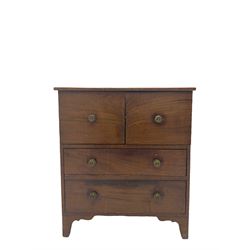 19th century mahogany commode cabinet or nightstand 