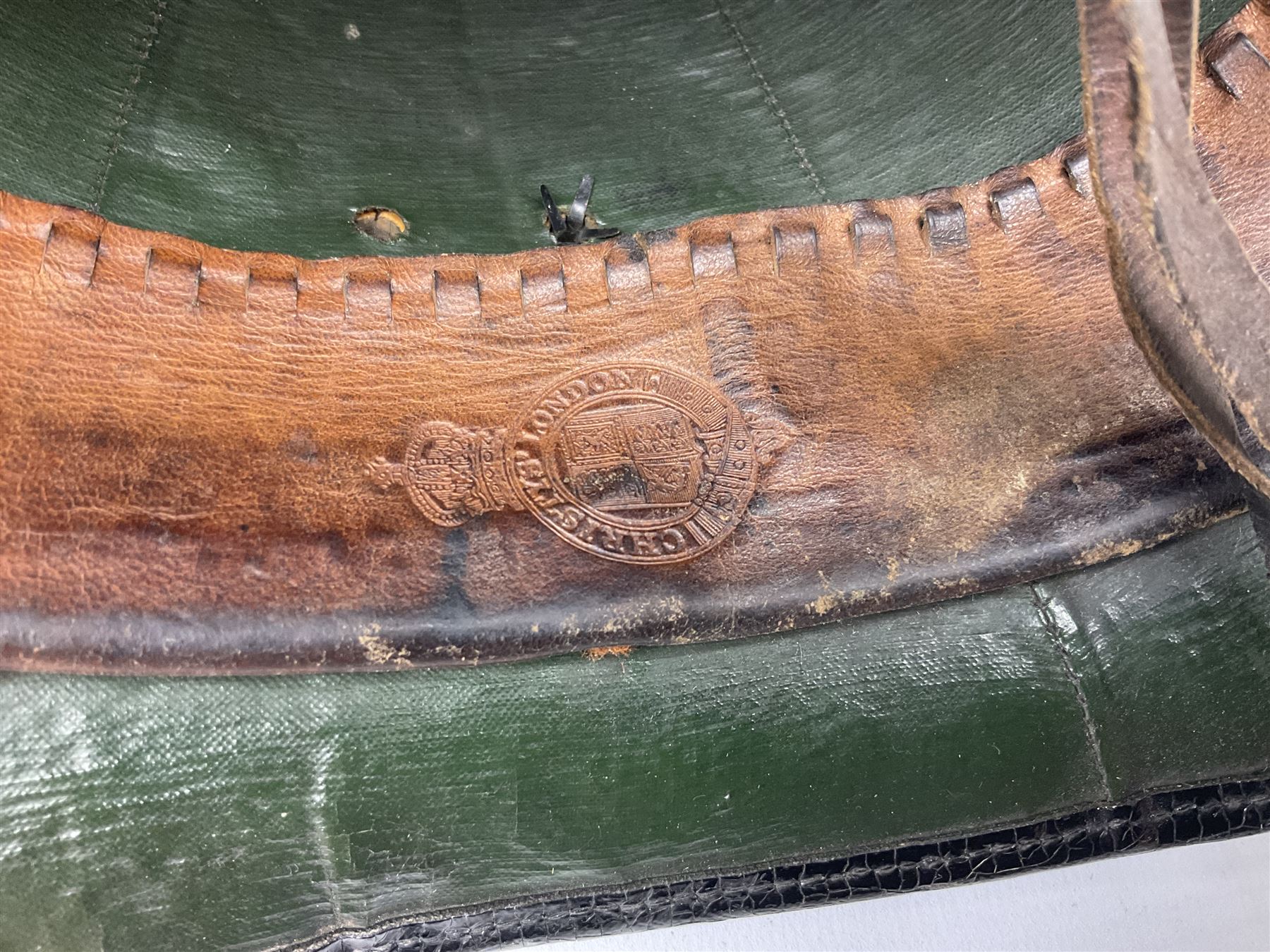  Hull City Police - Christys London helmet with king's crown night plate and a peaked cap (2)  