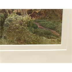 Revd Laurence George Bomford (British 1847-1926): 'On the River Tees', watercolour signed with initials and dated 1876, 30cm x 49cm