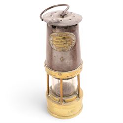 Three mining lamps, including John Davis & Son no. 2 B safety lamp, Protector Lamp & Lighting Co Type SL no. 29 lamp and one other