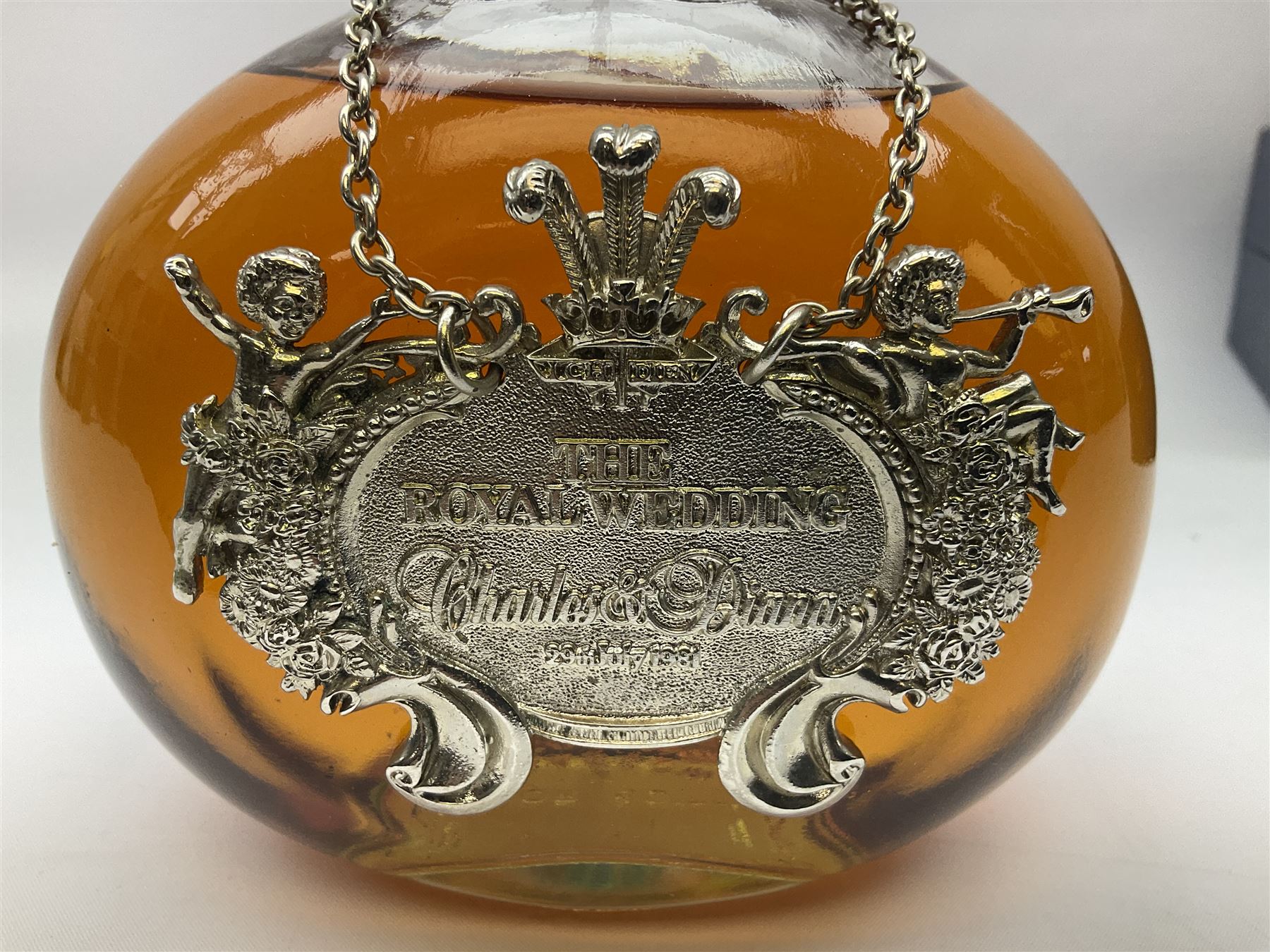 Whyte and Mackay, 12 year old, blended Scotch whisky to celebrate marriage between Charles and Diana 1981, unknown contents and proof, boxed