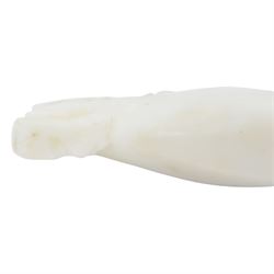 Darren Yeadon: marble Mackerel, signed to tail, L17cm