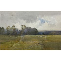 Arthur Tucker (British 1864-1929): Arundale Castle from the Water Meadows, watercolour signed 29cm x 45cm