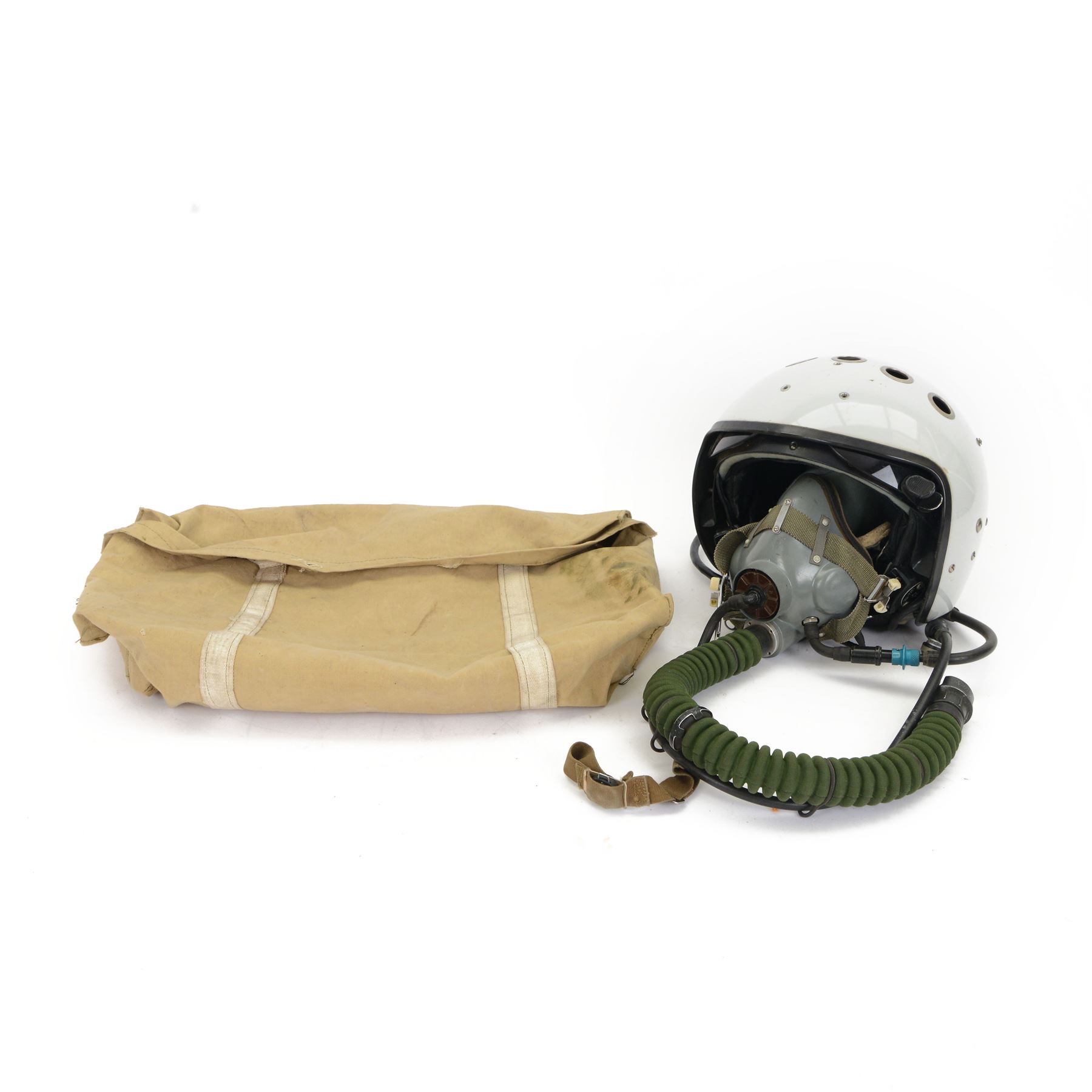 Russian pilot helmet ZSH-7A with oxygen mask and bag Militaria