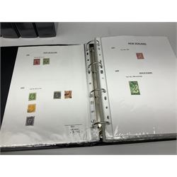 British Commonwealth stamps, including Cook Islands, Guyana, Kenya, Maldives, New Zealand, Hong Kong etc, housed in ten folders