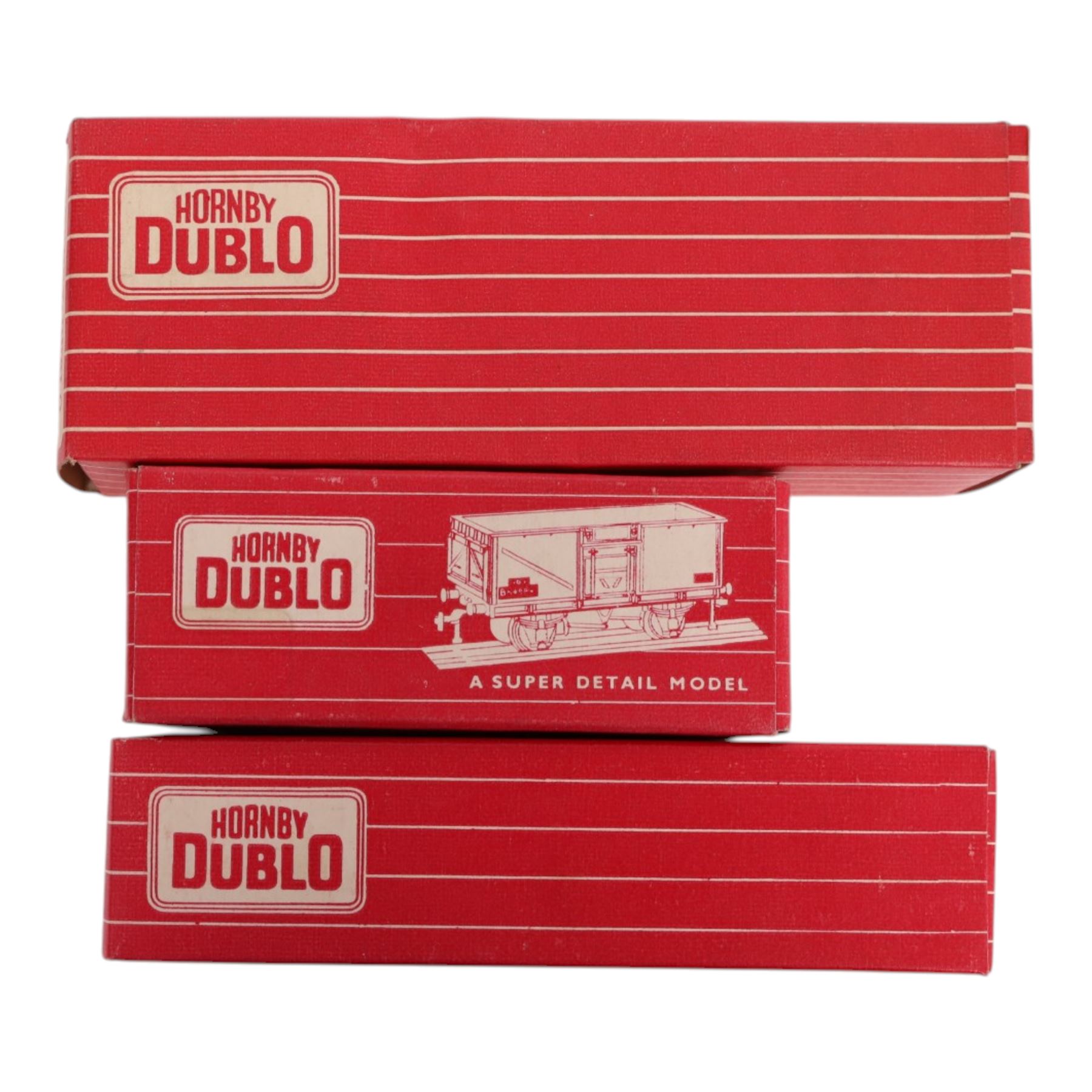 Large collection of Hornby Dublo 00 gauge locomotives and rolling stock, including no. 2206 0-6-0 Tank Locomotive BR Black, all boxed