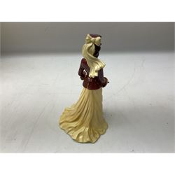 Two limited edition Coalport Sporting Pastimes figures, comprising The Rider and The Skater, both boxed with certificates