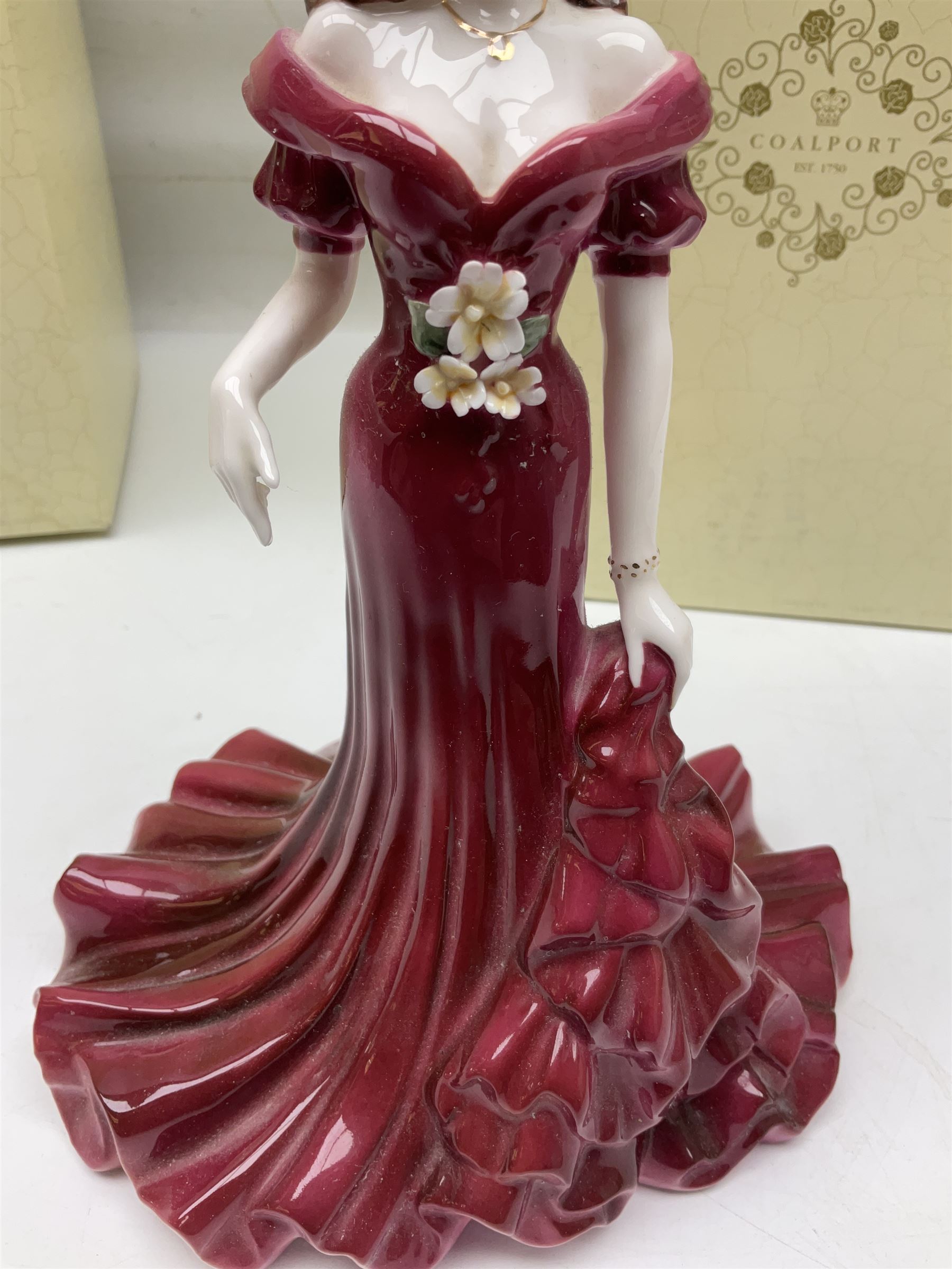 Two Coalport Ladies of Fashion figures, Shirley and Lorraine, both with original box, together with Royal Doulton figure, Carman from Opera Heroins Collection, with certificate of authenticity 