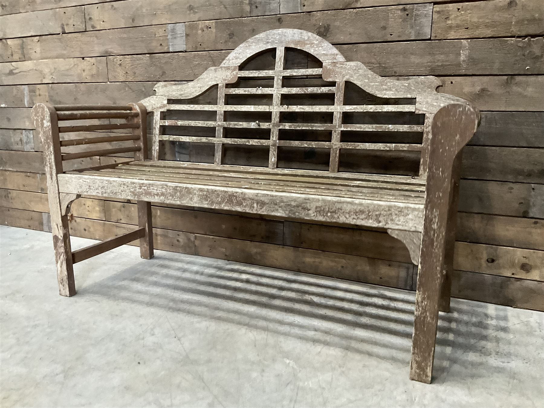 Lutyens design teak garden bench