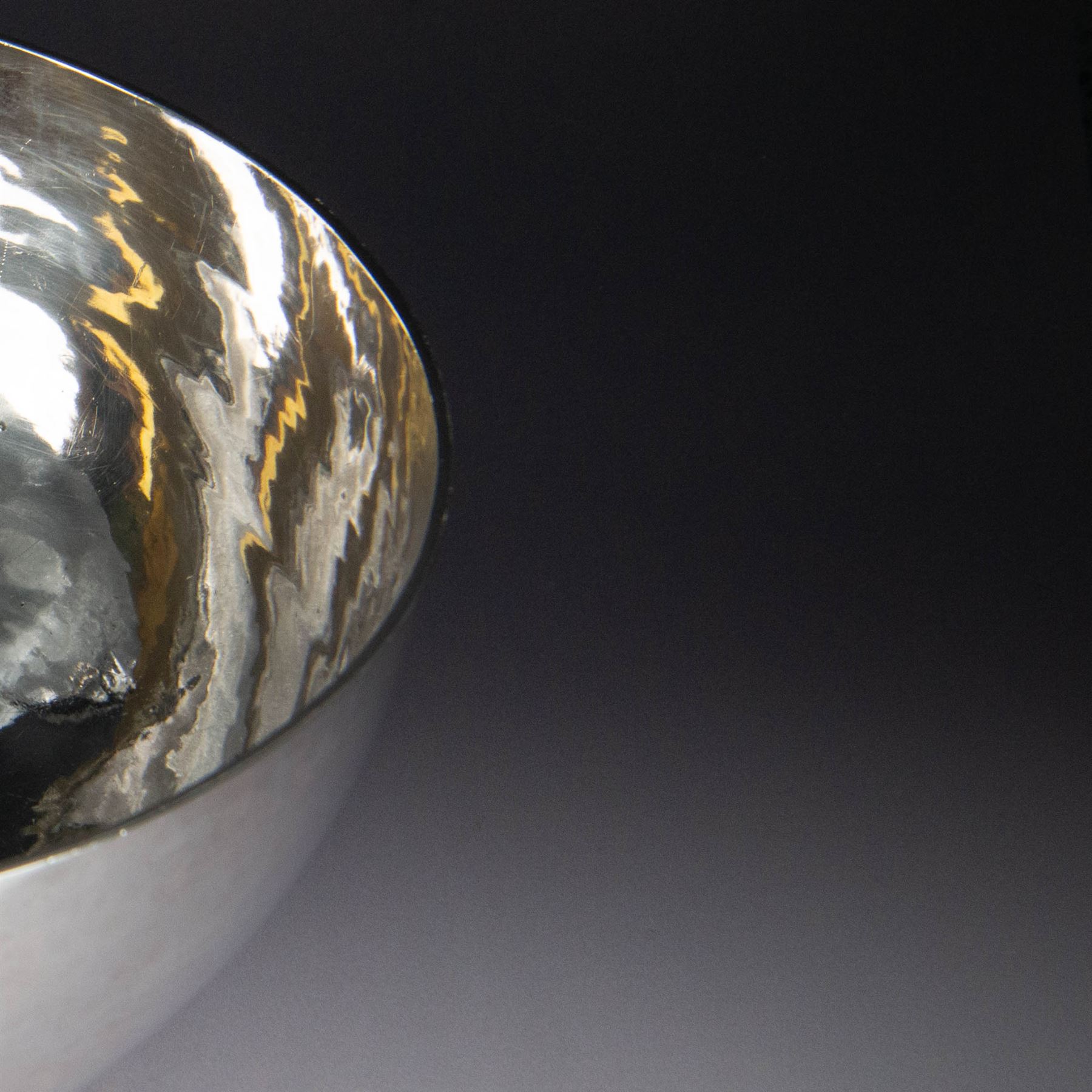 1930s silver bowl, of circular form with planished finish, upon a circular base, hallmarked C J Vander Ltd, London 1938, H12cm, D27cm