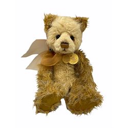 Four Charlie Bears - 'Parker' designed by Heather Lyell No.CB110307; 'Louise' No.CB194520; 'Phoenix' No.CB114766; and limited edition Year Bear for 2014 'Charlie' No.CB141485; all designed by Isabelle Lee; all with card tags (4)