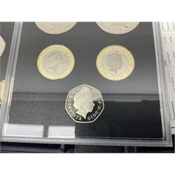 The Royal Mint United Kingdom 2015 proof coin set collector edition, cased with certificate