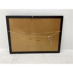 Old English British dry sherry advertising mirror, H64cm, L90