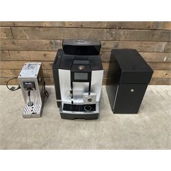 Jura GIGA X3 commercial coffee machine, Dualit Milk Frother and a Milk cooling cabinet, with other accessories