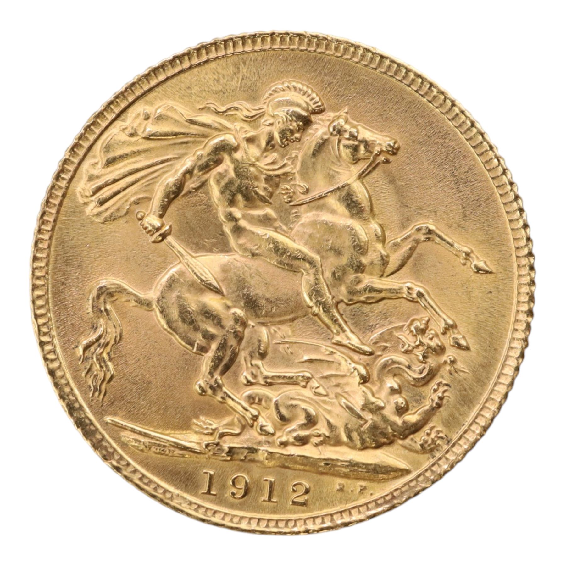 King George V 1912 gold full sovereign coin