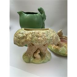 Collection of Sylvac, including posy vase, jug and dog figure, together with a Hornsea Fauna jug