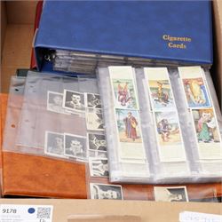 Collection of cigarette and trade card albums, sets and part sets including Raydex 'African Types', Wills 'Famous Picture in 48 sections', Players 'Cricketers 1938', 'Film Stars 1938, etc