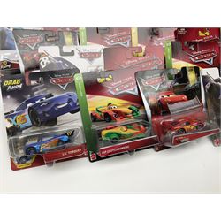 Disney Pixar 'Cars' - thirty-four Mattel carded die-cast models; all in unopened blister packs (34)