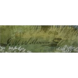 John Wynne Williams (British fl.1900-1920): Children playing on Tate Hill Sands Whitby Harbour & Fylingdales Moor, pair watercolours signed 23cm x 35cm (2)