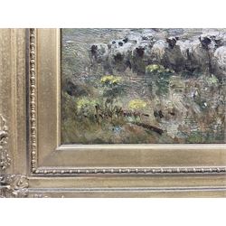 Owen Bowen (Staithes Group 1873-1967): Herding Sheep in the Lake District, oil on canvas signed and dated '08, 45cm x 60cm 
Notes: an early, exhibition-quality example of the artist's work.