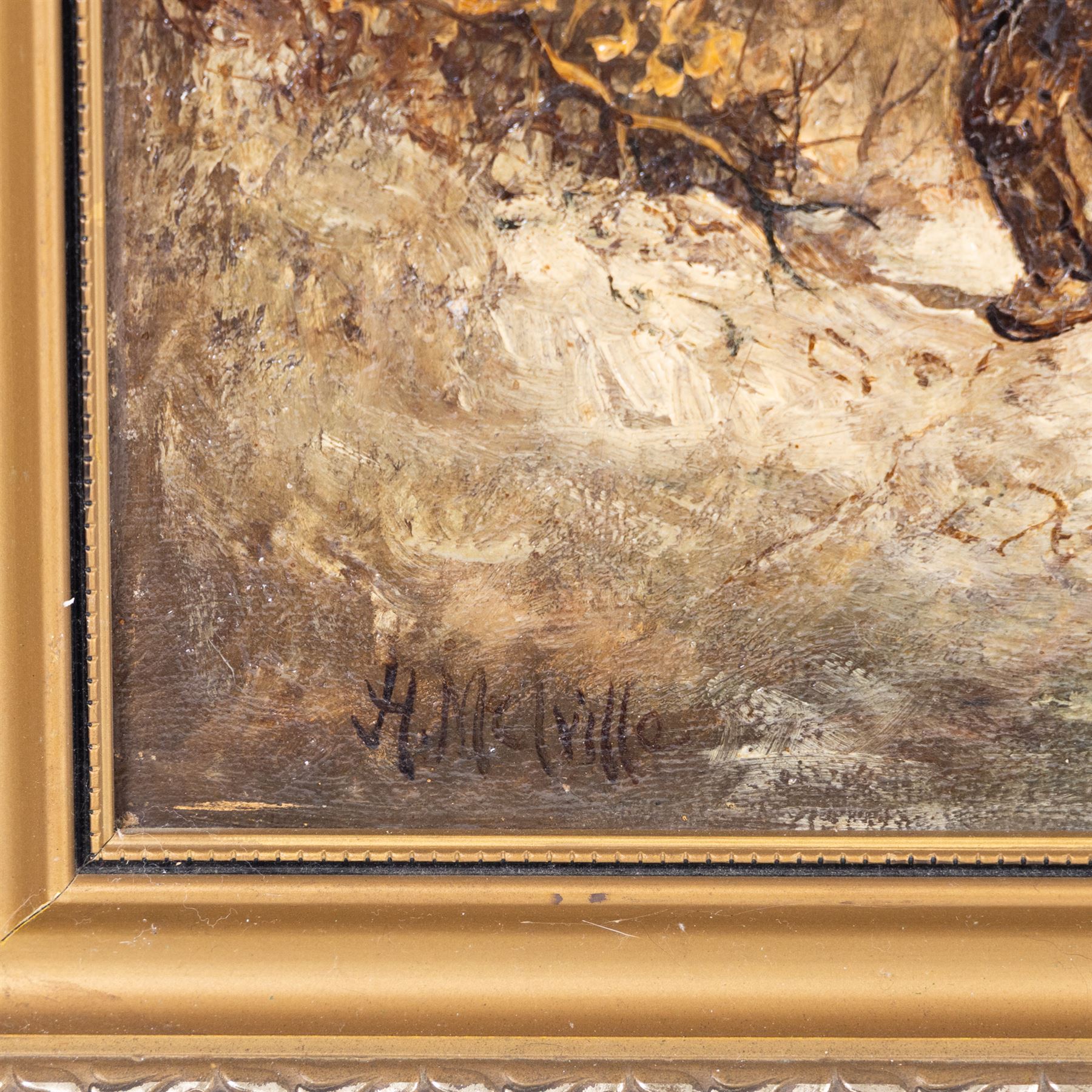 Harden Sidney Melville (British 1824-1894): The Logging Cart, oil on canvas signed 39cm x 60cm (2)