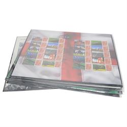 Queen Elizabeth II mint decimal stamps, all in smiler sheets, face value of usable postage approximately 330 GBP