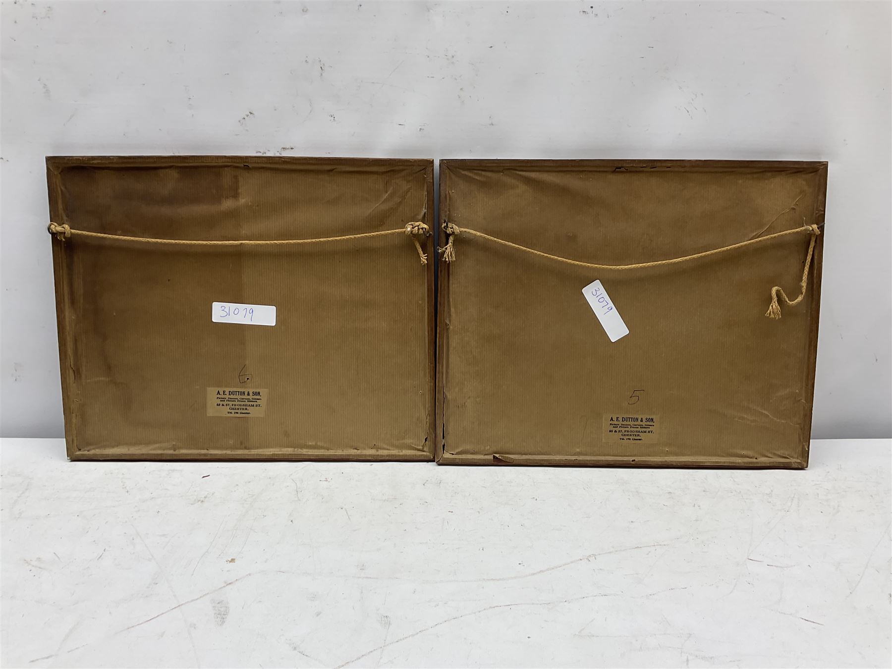 Maung Tun Hla (U Tun Hla) (Burmese 1874-1946): The Shwedagon Pagoda, pair watercolours signed M T Hla 16cm x 21cm (2)