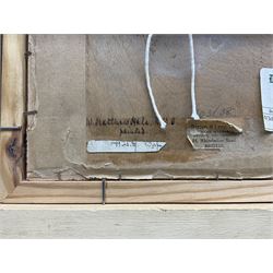 William Matthew Hale (British 1837-1929): Fishing Fleet off the Pier Head, oil on canvas laid on to panel, signed verso 14cm x 24cm 
Provenance: with the David Cross Gallery, Bristol, label verso