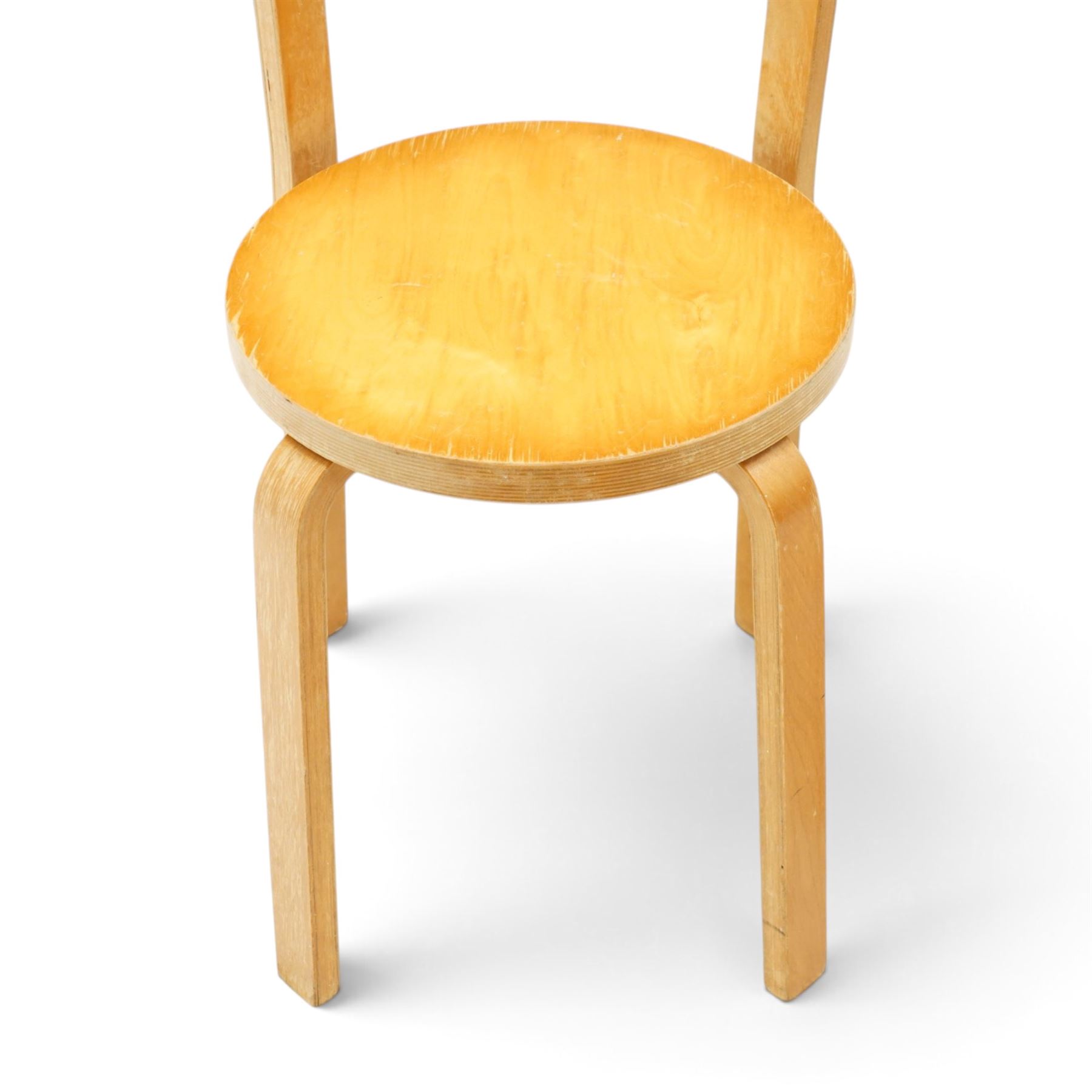 Alvar Aalto (Finnish 1898-1976) for Artek, distributed by Finmar - pair of model 68 chair, of bentwood construction