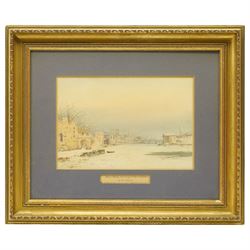 William Moore Jnr of York (British 1817-1909): 'The Ouse at York', watercolour signed titled and dated Dec. 1878, 23cm x 35cm