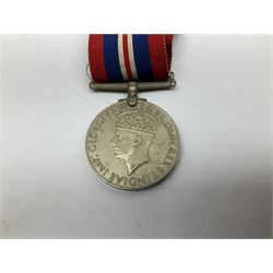 Five WW2 medals comprising 1939-1945 War medal, Defence Medal, Africa Star, Italy Star and 1939-45 Star