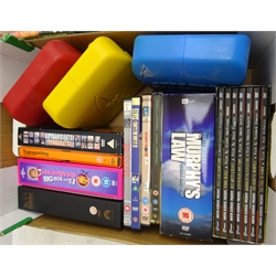  Large selection of DVD's including Game of Thrones The complete first & Second Seasons, Star Trek The Original Series 1-3, Clint Eastwood 35 Film 35 Years box set, Murphy's Law, The Godfather box set and others - some still in packaging, qty.   