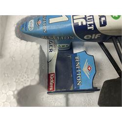 Four Paul's Model Art 1:18 scale Michael Schumacher Collection die-cast racing cars - Ferrari F310B; Ferrari F310/2; Benneton Renault B195; and Ferrari F300; all boxed (4)