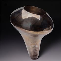 Sarah Denny (Northern British 1982-): silver 'Gathering Vessel' Britannia silver sculpture...
