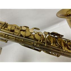 French Henri Selmer 1935 Radio Improved Tenor B flat Saxophone No 20344, with a velvet lined hard case
One of only 550 produced in that year