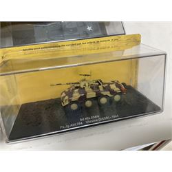 DeAgostini The Combat Tanks Collection -  forty-six periodical issued die-cast models of tanks; in plastic display cases in unopened blister packs (46)