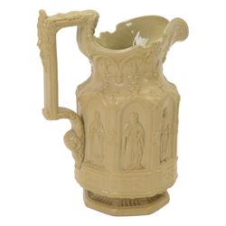 Charles Meigh Apostles stoneware jug, H26cm