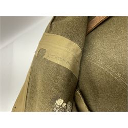 British M22 khaki tunic for the Hampshire Regiment with WW1 trio ribbon bar
