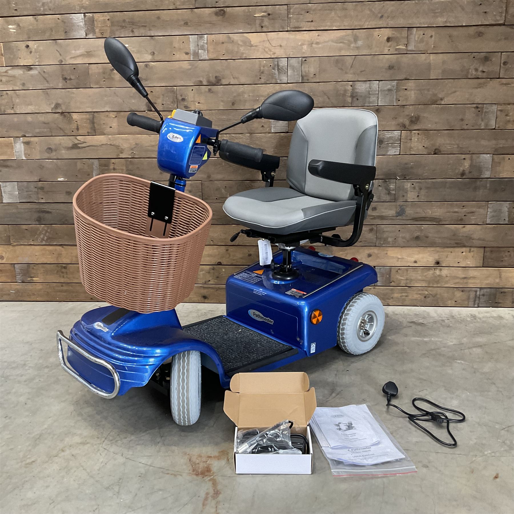 Eden Mobility Pathmaster 888NR four wheel mobility scooter, with charger - excellent condition, used twice