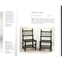 Unusual pair late 17th century oak spindle-back chairs, barley twist or spiral turned throughout, the back with a row of six vertical turned spindles, the supports joined by two lower rails and front central rail, plank seats

Provenance - The chairs illustrated in 'Early British Chairs and Seats 1500-1700' by Tobias Jellinek (Pub: Antique Collectors Club. 2009. p 313). Previous part of a private collection. Vendor purchased from auction 2014.

Measurements - seat width - 48cm, seat height - 38cm/36cm, depth - 50cm, total height - 85cm/82cm