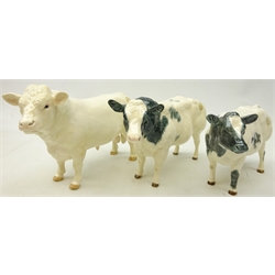  Border Fine Arts Hereford bull and BFA Ayrshire bull and cow (3)  