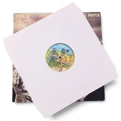 The Jam 'Setting Sons' vinyl record, signed to the front of the sleeve by Paul Weller, Bruce Foxton and Rick Buckler