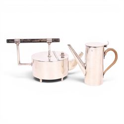 Manner of Christopher Dresser (1834-1904) - James Dixon and Sons teapot together with Huki...