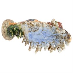 Italian ceramic figure modelled as cockerel, H60cm