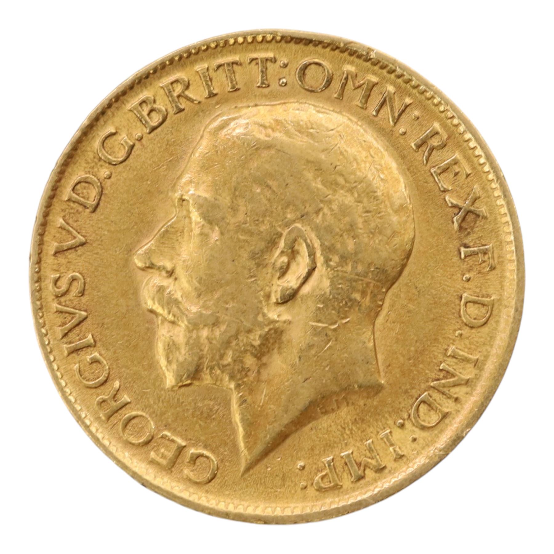 King George V 1915 gold full sovereign coin