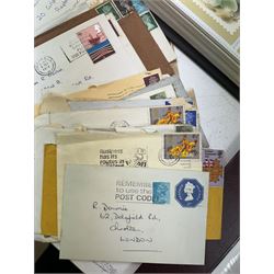 Queen Elizabeth II Great British first day covers, some with special postmarks, PHQ cards, mint decimal stamps in presentation packs, United States of America and other World stamps etc, housed in folders and loose, in two boxes